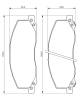 Bremsekloss sett - 0986494298 BOSCH - 13237752, 1605202, 05P1468
