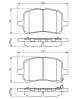 Bremsekloss sett - 0986494306 BOSCH - 22705327, 4808814, 05P2082