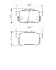 Bremsekloss sett - 0986494358 BOSCH - 3502315XKZ16A, 5580080J01000, 71750931