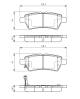 Bremsekloss sett - 0986494369 BOSCH - 44060EA090, 44060EA091, 44060EB325