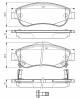 Bremsekloss sett - 0986494379 BOSCH - 45022-SWW-G01, 45022-SWW-G02, 05P1456