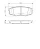 Bremsekloss sett - 0986494380 BOSCH - 0446602340, 044660C010, 0446660120