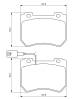 Bremsekloss sett - 0986494402 BOSCH - 77364900, 77365202, 05P1552