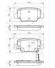 Bremsekloss sett - 0986494404 BOSCH - 044660F010, 044660F011, 44660F010