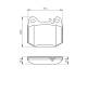 Bremsekloss sett - 0986494410 BOSCH - A1634200720, A163420072037, A1634200920