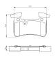 Bremsekloss sett - 0986494411 BOSCH - A0004203400, A0044208520, A0054202220