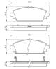 Bremsekloss sett - 0986494414 BOSCH - 45022-S1A-E61, 45022-S1A-E62, 45022-S1A-E63
