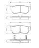 Bremsekloss sett - 0986494417 BOSCH - 4841321A10, 583021FA50, 4841321B10