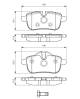 Bremsekloss sett - 0986494450 BOSCH - 34216788275, 05P1617, 0986TB3100