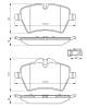 Bremsekloss sett - 0986494489 BOSCH - 34119804735, 05P1485, 127700
