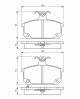 Bremsekloss sett - 0986494531 BOSCH - 7701201059, 7701201464, 7701201484