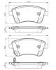 Bremsekloss sett - 0986494552 BOSCH - 581011PA00, 05P1623, 0986TB3156