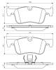 Bremsekloss sett - 0986494561 BOSCH - 34116850567, 34116858910, 05P1752