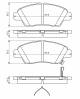 Bremsekloss sett - 0986494562 BOSCH - 45022-SNC-E00, 45022-SZT-G00, 45022-TF0-G00