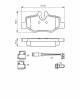 Bremsekloss sett - 0986494603 BOSCH - A0004216210, A0014211010, A0034208120