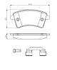 Bremsekloss sett - 0986494612 BOSCH - 410601334R, A4154210310, 410603750R