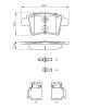Bremsekloss sett - 0986494622 BOSCH - 1611141080, 425371, 425416