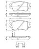 Bremsekloss sett - 0986494630 BOSCH - 5810102A10, 5810105A10, 5810105A30