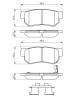 Bremsekloss sett - 0986494635 BOSCH - 4841321A10, 583021FA50, 4841321B10