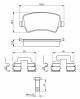 Bremsekloss sett - 0986494641 BOSCH - 30671574, LR027129, ME6G9J2M008FA