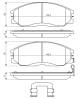 Bremsekloss sett - 0986494650 BOSCH - 41060MB225, 4813008260, 5810126A00