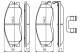 Bremsekloss sett - 0986494650 BOSCH - 41060MB225, 4813008260, 5810126A00