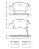 Bremsekloss sett - 0986494651 BOSCH - 0446602170, 0446602280, 0446602180
