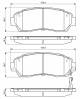 Bremsekloss sett - 0986494685 BOSCH - 3501115XKZ16A, 45022-SHJ-A50, 45022STKA00
