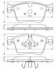 Bremsekloss sett - 0986494696 BOSCH - 1609898580, 1612412380, 1612909080