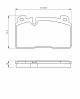 Bremsekloss sett - 0986494702 BOSCH - 8R0698151AB, 8R0698151C, 8R0698151H