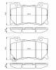 Bremsekloss sett - 0986494707 BOSCH - D1060JL00B, D1060JL00E, D1060JL00K