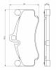 Bremsekloss sett - 0986494709 BOSCH - 99635194800, 99735194700, 99735194701