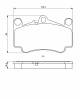 Bremsekloss sett - 0986494710 BOSCH - 99635194910, 098100, 13046049992