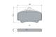 Bremsekloss sett - 0986494710 BOSCH - 99635194910, 098100, 13046049992