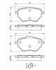 Bremsekloss sett - 0986494716 BOSCH - 1609000680, 3502110XSZ08A, 95525378