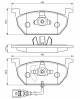 Bremsekloss sett - 0986494721 BOSCH - 2Q0698151C, 5Q0698151C, 5Q0698151H