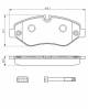 Bremsekloss sett - 0986494728 BOSCH - 2E0698151B, 68006732AA, A0044206720