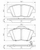 Bremsekloss sett - 0986494755 BOSCH - 581012TA50, 581013QA50, 05P1736