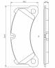 Bremsekloss sett - 0986494757 BOSCH - 7P0698151B, 95835193930, 7P0698151C