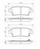 Bremsekloss sett - 0986494766 BOSCH - 583023MA30, 05P2091, 145802
