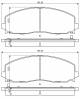 Bremsekloss sett - 0986494769 BOSCH - 2AMV3163AA, 68144163AA, 68383243AA