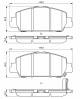 Bremsekloss sett - 0986494773 BOSCH - 45022-T2G-A00, 45022-T2G-A01, 45022-T2M-T00