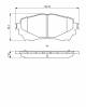 Bremsekloss sett - 0986494793 BOSCH - GBYT3328Z, GHY13328Z, GHY13328Z9C