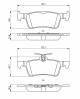 Bremsekloss sett - 0986494811 BOSCH - 1611331480, 1647875880, 05P1930