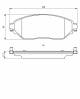 Bremsekloss sett - 0986494817 BOSCH - 4106000Q1H, 410601073R, 4423332