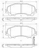 Bremsekloss sett - 0986494821 BOSCH - 410608710R, D10604CC0A, D10604GA5A