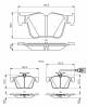 Bremsekloss sett - 0986494835 BOSCH - 5Q0698451AJ, 8V0698451C, 8V0698451E