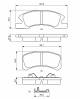 Bremsekloss sett - 0986494878 BOSCH - 04465B2150, 4605A272, 4605B006