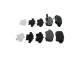 Bremsekloss sett - 0986494964 BOSCH - 43022-SHJ-A00, 2434101, 8DB355030-621