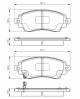 Bremsekloss sett - 0986495132 BOSCH - 0446502030, 0446502140, 04465YZZBE